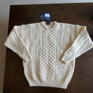 Traditional Aran Wool Sweater